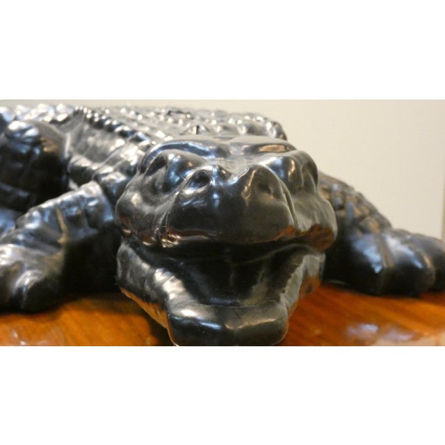 Wax Handmade Black Edition Big Krokodil Candle by Wiedemann 1861, Germany, 1990s For Sale - Image 7 of 17