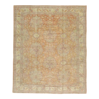 Galerie Shabab Collection Early 20th Century Turkish Oushak Room Size Carpet For Sale