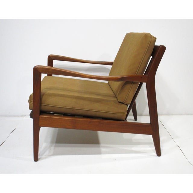 DUX Folke Ohlsson Walnut Lounge Chair by Dux For Sale - Image 4 of 11