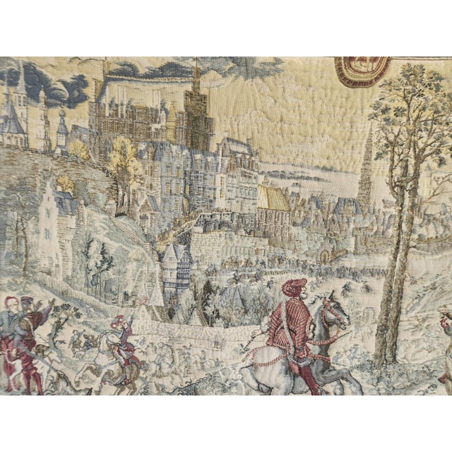 Medieval Hunts of Maximilian Wool Tapestry, Brussels, 1960s For Sale - Image 4 of 18