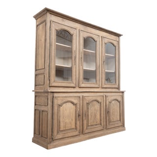 Oak 6-Door Bookcase, 1950s For Sale