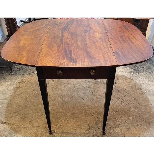 18c Irish Georgian Mahogany Pembroke Table For Sale - Image 9 of 12