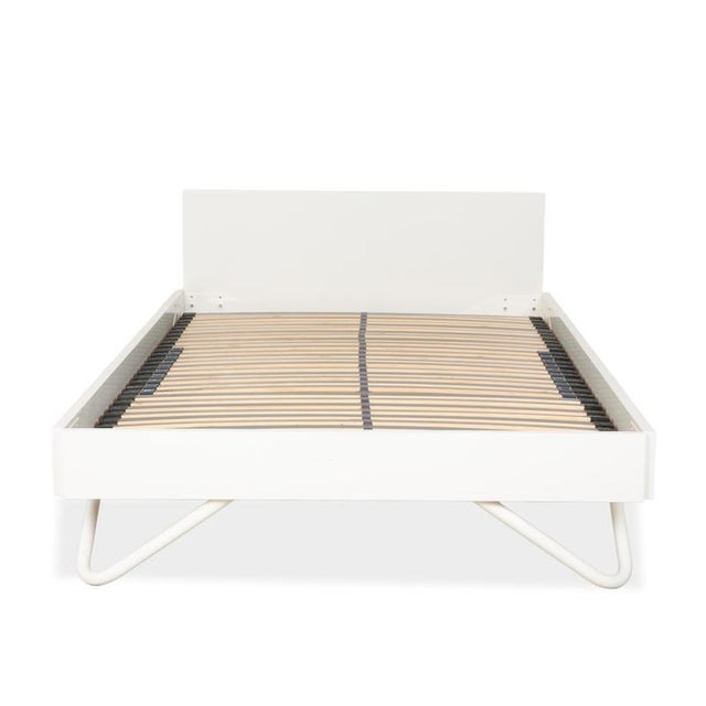 White Algo Wooden Bed from Lübke For Sale - Image 8 of 12