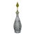 Early 20th Century Crystal Decanter With Uranium Glass Stopper – Victorian Bristol Opaline Yellow Vaseline Glass For Sale