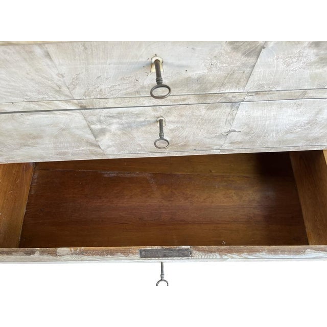 Antique Danish Biedermeier Bleached Maple Chest of Drawers, 1800s For Sale - Image 10 of 16