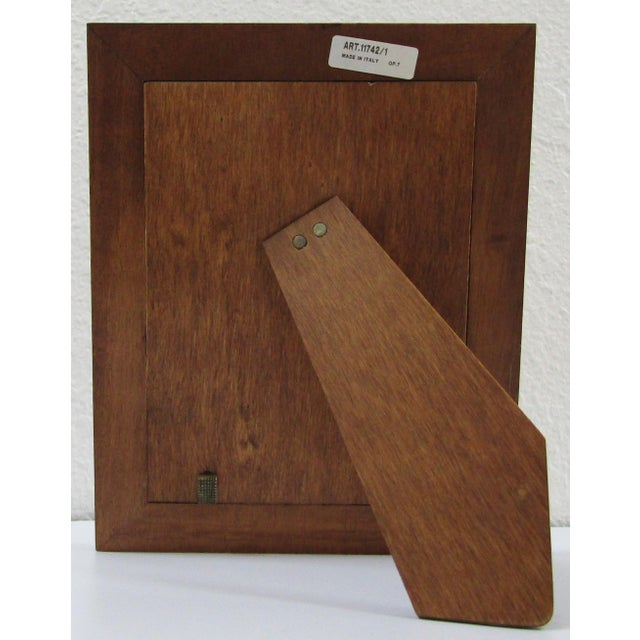 Mangani Italy Green and White Porcelain Frame For Sale - Image 9 of 12