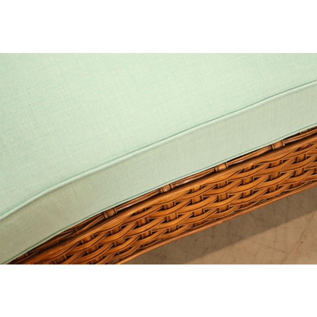 Brown Lane Venture Excursions Pair Of Wicker Sofas With Cushions For Sale - Image 8 of 18