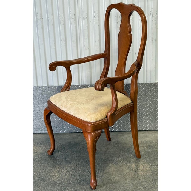 Queen Anne Pair of Buying and Design Queen Anne Armchairs - Made in Italy For Sale - Image 3 of 9