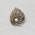 American Vintage 1980s Signed Les Bernard Goldtone Faux-Pearl & Rhinestone Brooch For Sale - Image 3 of 6