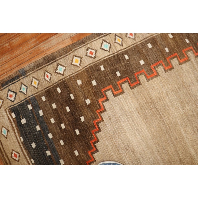 Zabihi Collection Geometric Vintage Turkish Room Size Rug - 6'10" x 9'4" For Sale - Image 9 of 9