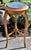 Marble Top Round Side Table Vintage French Style Green Ormolu Fruitwood Stand For Sale - Image 9 of 14