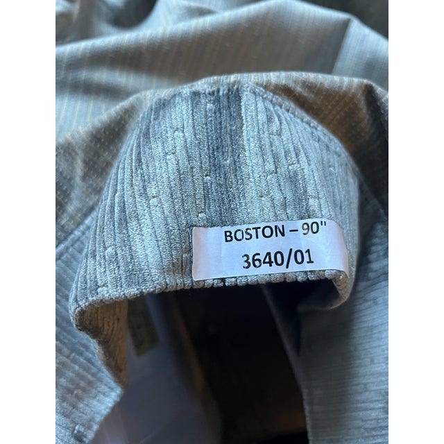 Jim Thompson Cut Velvet - Harrow/Slate- 3640-01 - 2.5 Yards For Sale - Image 4 of 5