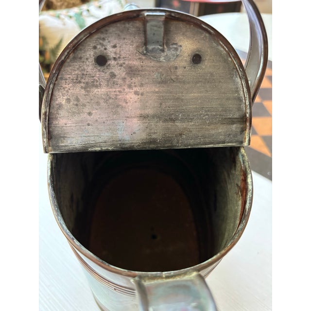 19th Century Victorian Brass Watering Can For Sale - Image 12 of 12