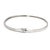 Early 21st Century 0.40ctw Diamond Bangle Bracelet, 14k White Gold, Length 6.75 In For Sale - Image 5 of 7