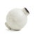 Japanese Modern Minimalist Dome L Vase Raku Ceramic White Crakle For Sale - Image 6 of 7