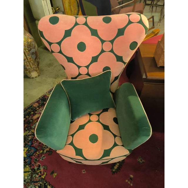 1950s Patterned Armchairs, 1950s, Set of 2 For Sale - Image 5 of 15