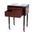 Antique Sheraton Mahogany 3-Drawer Drop Leaf Sewing Stand C1880 For Sale - Image 9 of 13