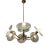 Metal Brass Glass Chandelier by Pietro Chiesa for Fontana Arte, 1940s For Sale - Image 7 of 10