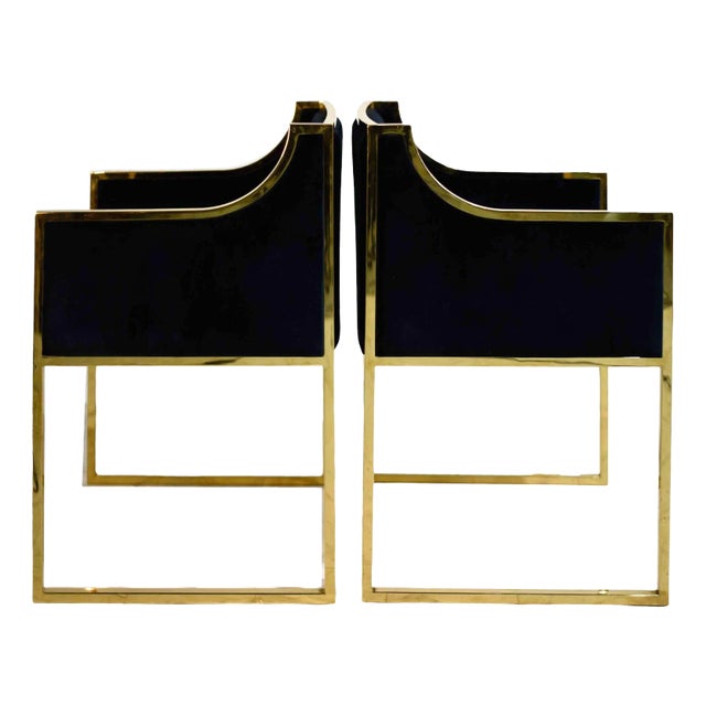 Contemporary Worlds Away Anabelle Chair in Velvet - A Pair For Sale
