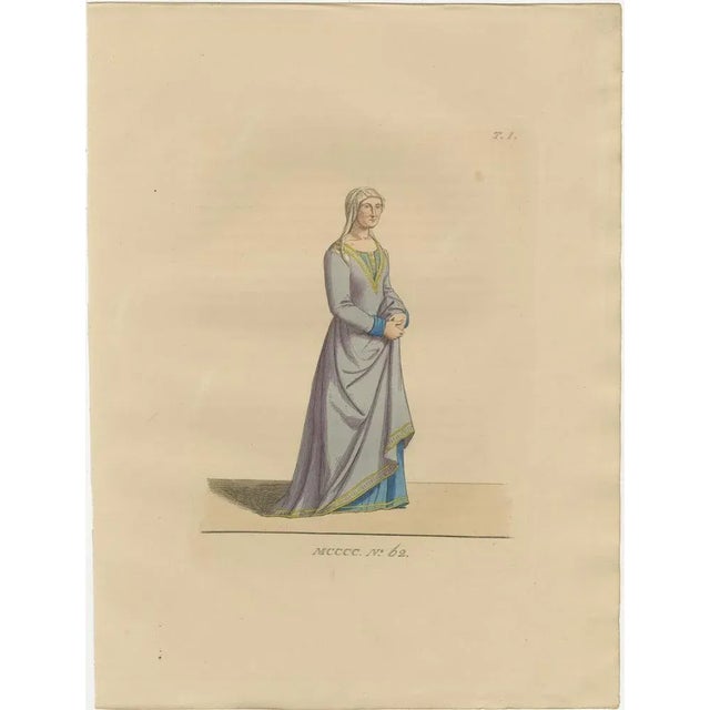 Florentine Matron, Roman Senator, and Renaissance Physician in Historic Dress This exquisite set of three hand-colored...