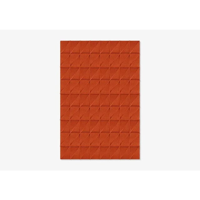 Contemporary Brick Triangle Textured Rug from Marqqa For Sale - Image 3 of 3