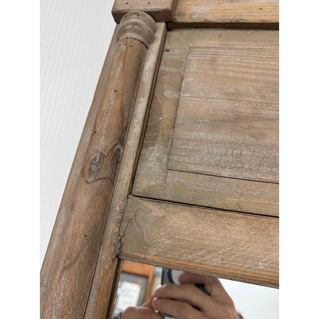 Wood Restoration Hardware Trumeau Mirror For Sale - Image 7 of 12