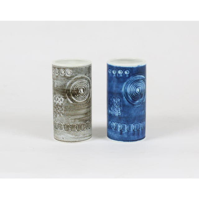 Pair of 1960s Swedish Sarek Vases by Olle Alberius for Rorstrand For Sale In Phoenix - Image 6 of 7