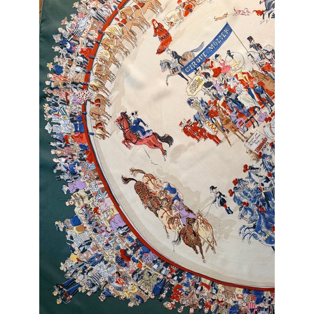 Hermès Le Cirque Molier 2004 Silk Scarf Designed by Dumas Philippe For Sale - Image 9 of 12