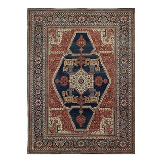 Handwoven Heriz Style Area Rug 10'3" X 13'10" For Sale