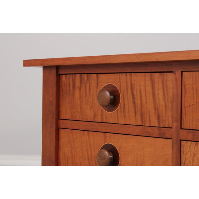 Stickley Arts & Crafts Cherry & Tiger Maple Chest For Sale - Image 11 of 16
