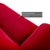 Textile Red Velvet Fabric Three-Seater Sofa from Bretz Gaudi For Sale - Image 7 of 13