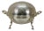 Antique Edwardian Silverplate Revolving Domed Chafing Dish Server Warmer For Sale