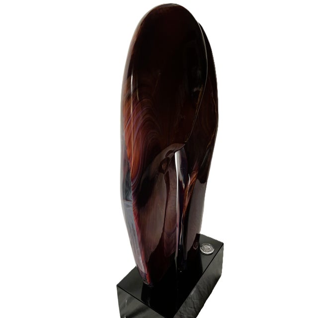 2000 - 2009 Dino Rosin “Simbosi” Calcedonia Abstract Multicolor Glass Sculpture For Sale - Image 5 of 18