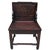 Chinese scholar’s chair dates to the Late Qing Dynasty, circa 1880–1910, and is crafted in richly grained dark hongmu, a...