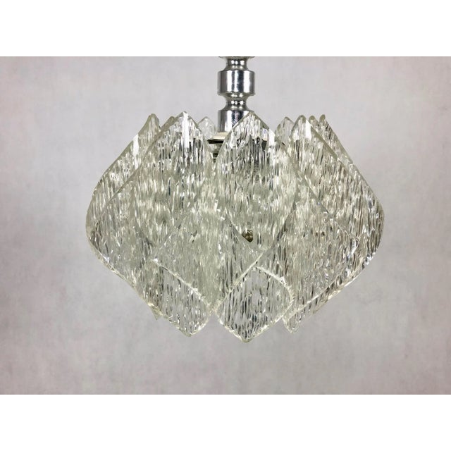 1960s Space Age Acrylic Glass Pendant Lamp, 1960s For Sale - Image 5 of 11