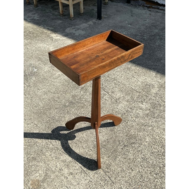 Vintage Boho Primitive Side Table For Sale - Image 9 of 10