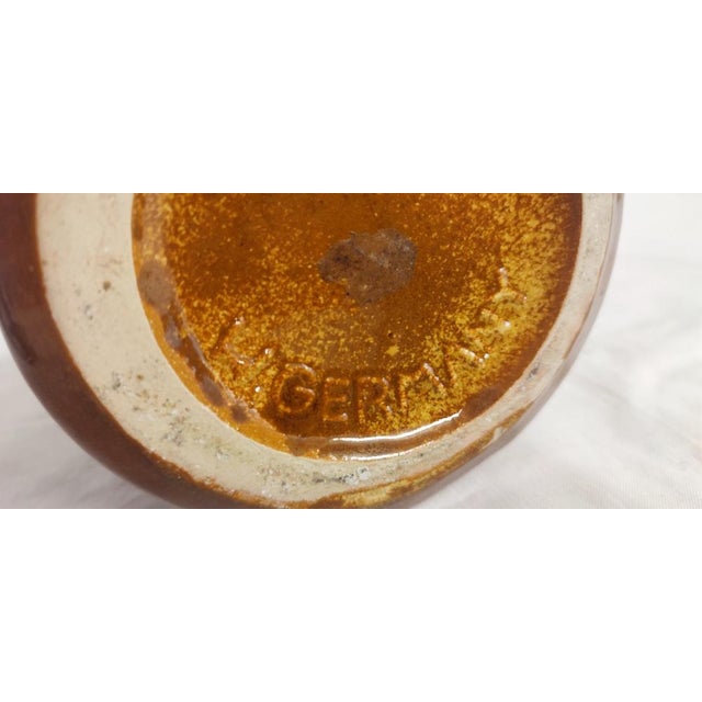 Black Pottery Lava Fat Vase West Germany, 1960s For Sale - Image 8 of 9