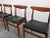 1950s Hans Wegner 'W2' Dining Chairs in Teak and Black Leather for c.m. Madsen - Set of Four For Sale - Image 5 of 12