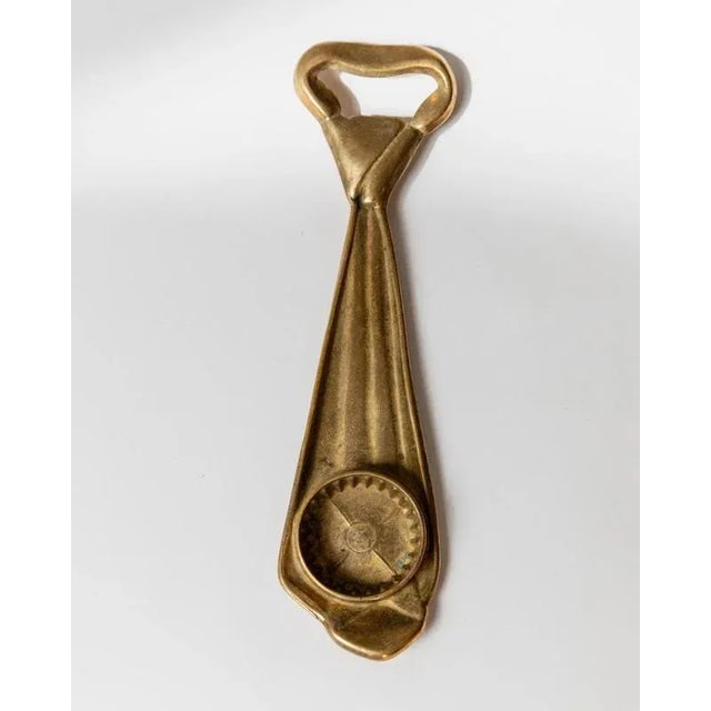 Mid-Century Brass Tie Bottle Opener from Vezzani, Italy, 1970s For Sale - Image 8 of 11