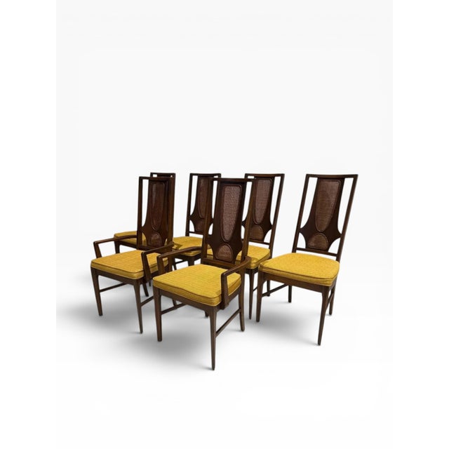 Mid-Century Modern 1960s Broyhill "Brasilia" Mid-Century Modern Dining Chairs - Set of 6 For Sale - Image 3 of 13