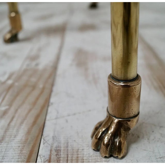 Brass Claw Feet Coffee Table, 1970s For Sale - Image 13 of 14