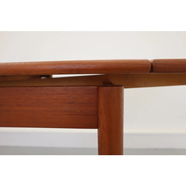 Wood Mid-Century Danish Teak Extending Dining Table from Am Mobler For Sale - Image 7 of 15