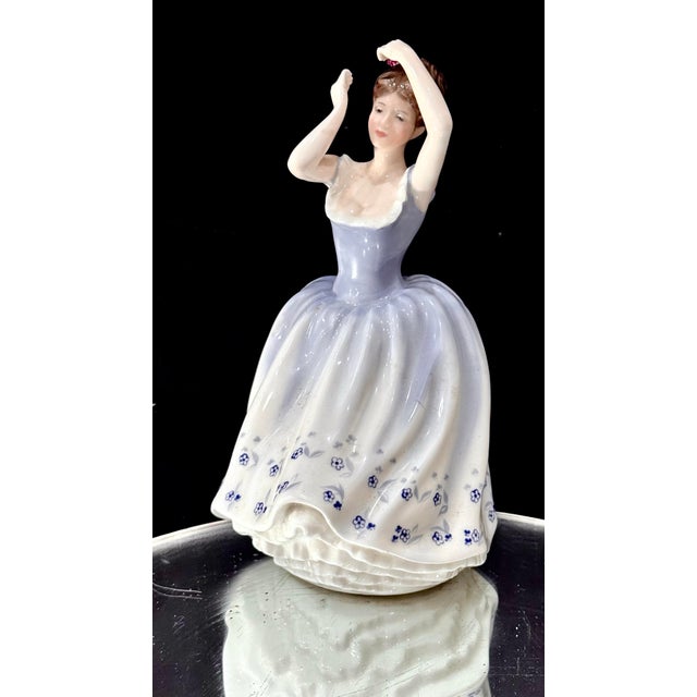 Royal Doulton Vintage Hand Made Fine Bone China Royal Doulton Figurine "Sheila" (Hn2742) Designed by Douglas v. Tootle For Sale - Image 4 of 8