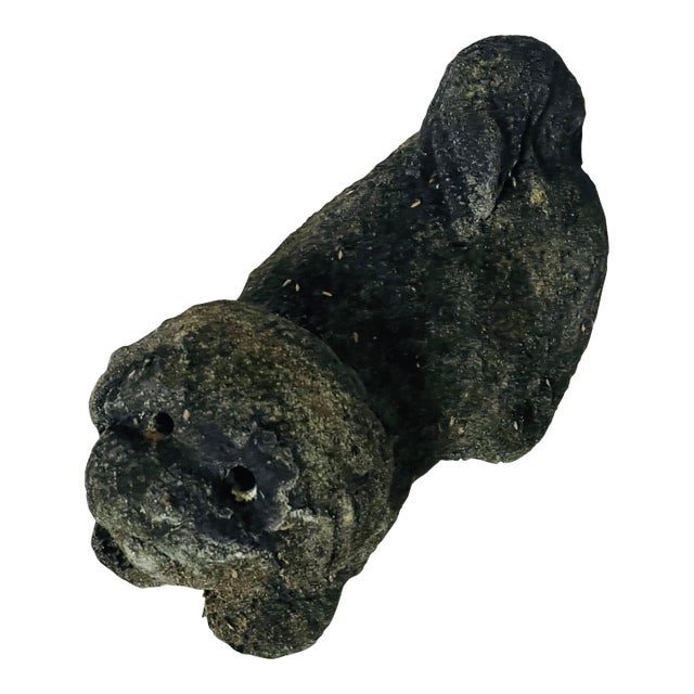Me D 20 Th C Concrete Puppy Dog Garden Figurine For Sale