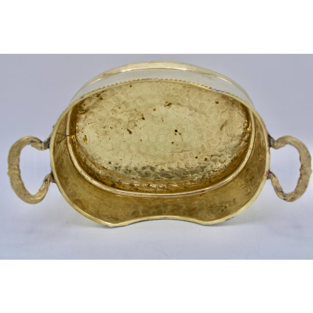 Mid Century Brass Cachepot Planter For Sale In Tulsa - Image 6 of 11