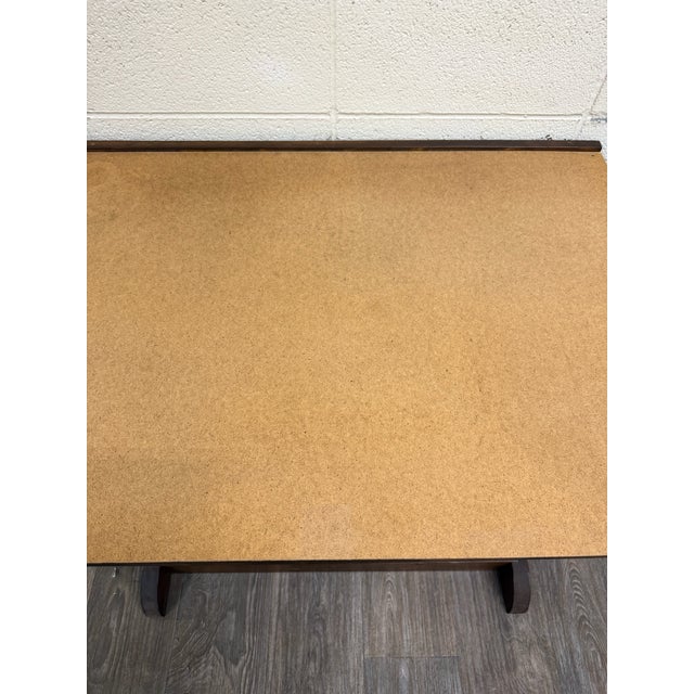 Vintage Adjustable Architect Drafting Table With Storage Compartment For Sale - Image 11 of 16
