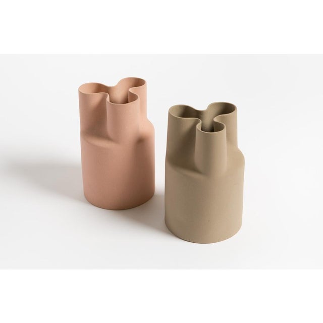 1970s Vintage Trifoglio Vases by Enzo Mari for Danese Milano, 1977, Set of 2 For Sale - Image 5 of 18