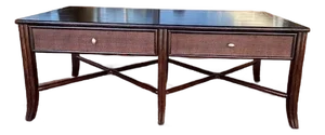 Barbara Barry for McGuire Coffee Table With Two Drawers