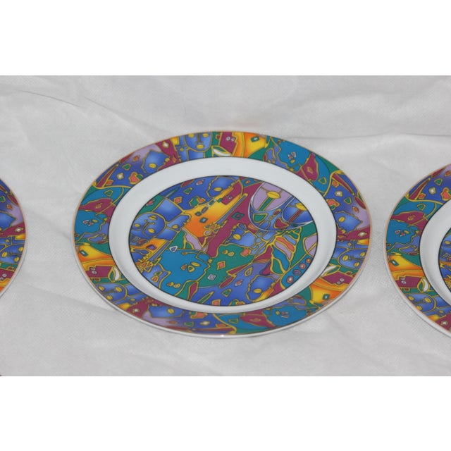 Porcelain Dessert Plates, France, 1990s, Set of 6 For Sale - Image 11 of 18