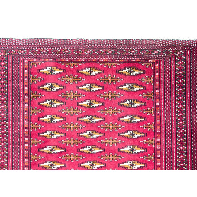 Vintage Persian Turkman Rug For Sale - Image 15 of 16